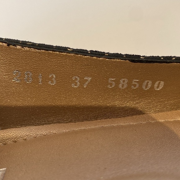 BeautiFeel Black & Gold Suede Leather Medallion Ballet Flats Size 6.5 (37) - Picture 14 of 15